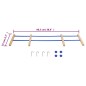 vidaXL Respaldo para trineo madera contrachapada azul vidaXL Respaldo para trineo madera contrachapada azul