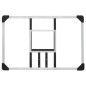 vidaXL Tablero de baloncesto policarbonato transparente 90x60x2,5 cm vidaXL Tablero de baloncesto policarbonato transparente 90x60x2,5 cm