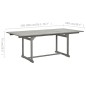 vidaXL Mesa de comedor jardín madera maciza acacia (150-200)x100x75cm vidaXL Mesa de comedor jardín madera maciza acacia (150-200)x100x75cm