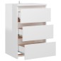 vidaXL Mesitas de noche 2 uds contrachapada blanco brillo 40x35x62,5cm vidaXL Mesitas de noche 2 uds contrachapada blanco brillo 40x35x62,5cm