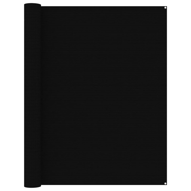 vidaXL Alfombra de tienda de campaña 250x500 cm negro