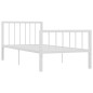 vidaXL Estructura de cama de metal blanco 90x200 cm