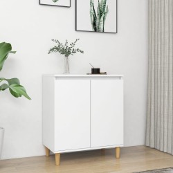 vidaXL Aparador con patas madera contrachapada blanco 60x35x70 cm