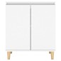 vidaXL Aparador con patas madera contrachapada blanco 60x35x70 cm vidaXL Aparador con patas madera contrachapada blanco 60x35x70 cm