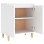 vidaXL Aparador con patas madera contrachapada blanco 60x35x70 cm vidaXL Aparador con patas madera contrachapada blanco 60x35x70 cm