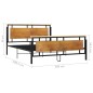 vidaXL Estructura de cama de metal 160x200 cm