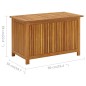 vidaXL Caja de almacenaje de jardín madera maciza acacia 90x50x58 cm vidaXL Caja de almacenaje de jardín madera maciza acacia 90x50x58 cm