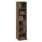 vidaXL Estantería de CD madera contrachapada roble ahumado 21x20x88 cm vidaXL Estantería de CD madera contrachapada roble ahumado 21x20x88 cm