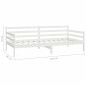 vidaXL Sofá cama con colchón madera de pino maciza blanco 90x200 cm vidaXL Sofá cama con colchón madera de pino maciza blanco 90x200 cm