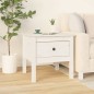 vidaXL Mesa auxiliar 2 uds madera maciza de pino blanco 50x50x49 cm vidaXL Mesa auxiliar 2 uds madera maciza de pino blanco 50x50x49 cm