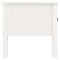 vidaXL Mesa auxiliar 2 uds madera maciza de pino blanco 50x50x49 cm vidaXL Mesa auxiliar 2 uds madera maciza de pino blanco 50x50x49 cm