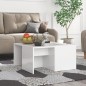 vidaXL Mesas de centro 4 pzas contrachapada blanco brillo 33x33x33 cm vidaXL Mesas de centro 4 pzas contrachapada blanco brillo 33x33x33 cm