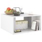 vidaXL Mesas de centro 4 pzas contrachapada blanco brillo 33x33x33 cm vidaXL Mesas de centro 4 pzas contrachapada blanco brillo 33x33x33 cm