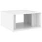 vidaXL Mesas de centro 4 pzas contrachapada blanco brillo 33x33x33 cm vidaXL Mesas de centro 4 pzas contrachapada blanco brillo 33x33x33 cm