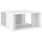 vidaXL Mesas de centro 4 pzas contrachapada blanco brillo 33x33x33 cm vidaXL Mesas de centro 4 pzas contrachapada blanco brillo 33x33x33 cm