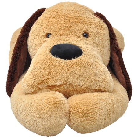 vidaXL Perro de peluche marrón 160 cm
