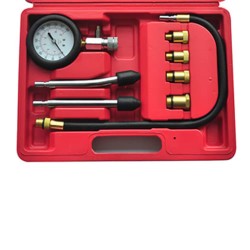 vidaXL Kit de comprobación de compresión de motor gasolina 9 piezas