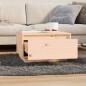 vidaXL Mesa de centro de madera maciza de pino 55x56x32 cm vidaXL Mesa de centro de madera maciza de pino 55x56x32 cm