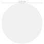 vidaXL Protector de mesa PVC transparente Ø 110 cm 2 mm vidaXL Protector de mesa PVC transparente Ø 110 cm 2 mm