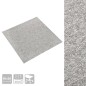 vidaXL Baldosas de suelo de moqueta 20 uds 5 m² 50x50 cm gris claro vidaXL Baldosas de suelo de moqueta 20 uds 5 m² 50x50 cm gris claro