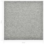 vidaXL Baldosas de suelo de moqueta 20 uds 5 m² 50x50 cm gris claro vidaXL Baldosas de suelo de moqueta 20 uds 5 m² 50x50 cm gris claro