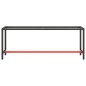 vidaXL Estructura banco de trabajo metal negro y rojo mate 210x50x79cm vidaXL Estructura banco de trabajo metal negro y rojo mate 210x50x79cm