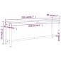 vidaXL Estructura banco de trabajo metal negro y rojo mate 210x50x79cm vidaXL Estructura banco de trabajo metal negro y rojo mate 210x50x79cm