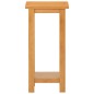 vidaXL Mesa auxiliar de madera maciza de roble 27x24x55 cm vidaXL Mesa auxiliar de madera maciza de roble 27x24x55 cm