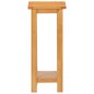 vidaXL Mesa auxiliar de madera maciza de roble 27x24x55 cm vidaXL Mesa auxiliar de madera maciza de roble 27x24x55 cm