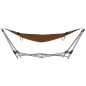 vidaXL Hamaca con soporte plegable marrón vidaXL Hamaca con soporte plegable marrón
