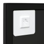 vidaXL Espejo de pared metal negro 80x60 cm vidaXL Espejo de pared metal negro 80x60 cm
