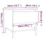vidaXL Mesitas de noche 2 uds madera contrachapada blanco 50x46x50 cm vidaXL Mesitas de noche 2 uds madera contrachapada blanco 50x46x50 cm