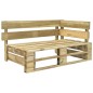 vidaXL Banco esquinero de palés para jardín madera vidaXL Banco esquinero de palés para jardín madera