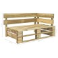 vidaXL Banco esquinero de palés para jardín madera vidaXL Banco esquinero de palés para jardín madera