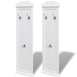 vidaXL Percheros 2 unidades blancos vidaXL Percheros 2 unidades blancos