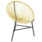 vidaXL Silla redonda Acapulco ratán sintético beige vidaXL Silla redonda Acapulco ratán sintético beige