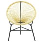 vidaXL Silla redonda Acapulco ratán sintético beige vidaXL Silla redonda Acapulco ratán sintético beige
