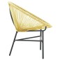 vidaXL Silla redonda Acapulco ratán sintético beige vidaXL Silla redonda Acapulco ratán sintético beige
