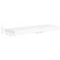 vidaXL Estantes flotantes de pared 4 uds MDF blanco 80x23,5x3,8 cm vidaXL Estantes flotantes de pared 4 uds MDF blanco 80x23,5x3,8 cm
