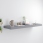 vidaXL Estante flotante de pared MDF gris 80x23,5x3,8 cm
