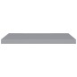 vidaXL Estante flotante de pared MDF gris 80x23,5x3,8 cm
