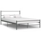 vidaXL Estructura de cama de metal gris 160x200 cm vidaXL Estructura de cama de metal gris 160x200 cm