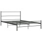 vidaXL Estructura de cama de metal gris 160x200 cm vidaXL Estructura de cama de metal gris 160x200 cm