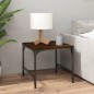 vidaXL Mesas auxiliares 2 uds contrachapada roble ahumado 40x40x35 cm vidaXL Mesas auxiliares 2 uds contrachapada roble ahumado 40x40x35 cm