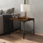 vidaXL Mesas auxiliares 2 uds contrachapada roble ahumado 40x40x35 cm vidaXL Mesas auxiliares 2 uds contrachapada roble ahumado 40x40x35 cm