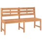 vidaXL Banco de jardín de madera maciza de teca 150 cm vidaXL Banco de jardín de madera maciza de teca 150 cm
