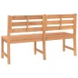 vidaXL Banco de jardín de madera maciza de teca 150 cm vidaXL Banco de jardín de madera maciza de teca 150 cm