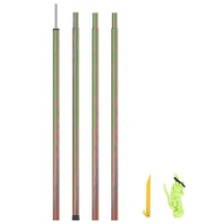 vidaXL Poste de toldo de vela de acero galvanizado 250 cm