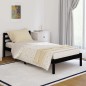 vidaXL Sofá cama madera maciza de pino negro 90x200 cm vidaXL Sofá cama madera maciza de pino negro 90x200 cm