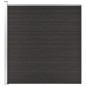 vidaXL Panel de valla WPC negro 175x186 cm vidaXL Panel de valla WPC negro 175x186 cm
